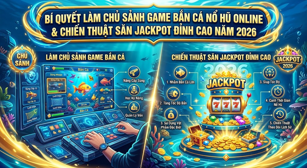 Bí Quyết Làm Chủ Sảnh Game Bắn Cá Nổ Hũ Online Và Chiến Thuật Săn Jackpot Đỉnh Cao Năm 2026